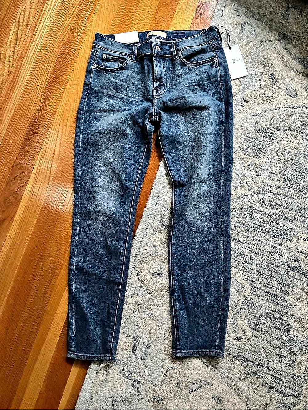 7 for all mankind Skinny Jeans in Blue Waist NWT